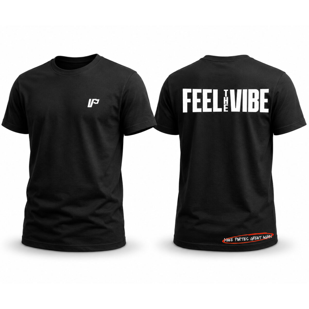 Feel The Vibe Merch Tričko – Oficiální Festivalové Tričko Elektronické Hudby Krnov
